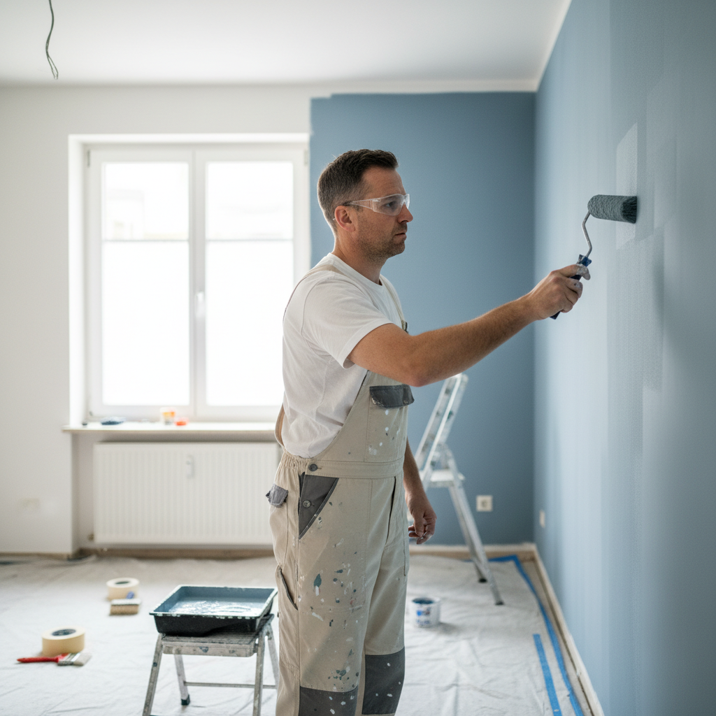 Maler bei der Arbeit